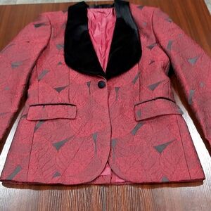 Deluxe Burgundy Jacket With Vest